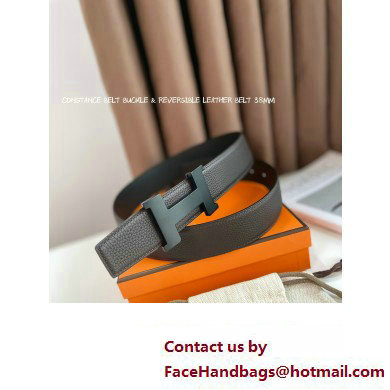 Hermes Constance belt buckle  &  Reversible leather strap 38 mm 02 2023